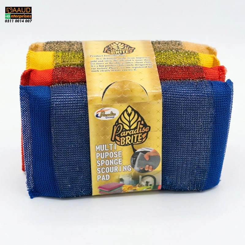Stainless Steel Color Foam Scrubber Pad - Image 2